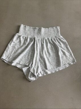 Z Supply Light Gray Smocked Flowy Shorts